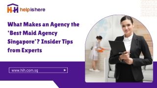Trusted & Best Maid Agency in Singapore for Families