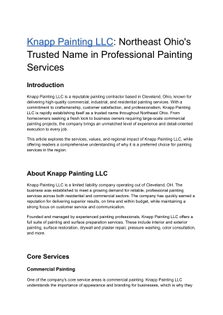 Knapp Painting LLC