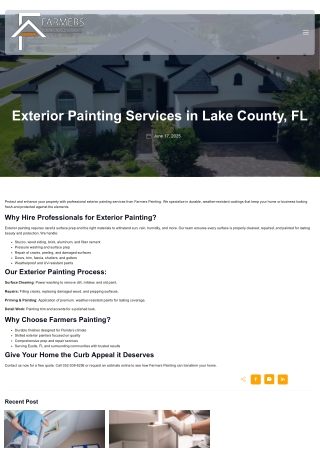 Exterior Painting Services