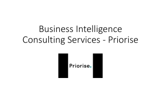 Business Intelligence Consulting Services - Priorise