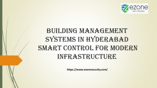 Building Management Systems in Hyderabad – Smart Control for Modern Infrastructu