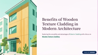Benefits of Wooden Texture Cladding in Modern-Architecture
