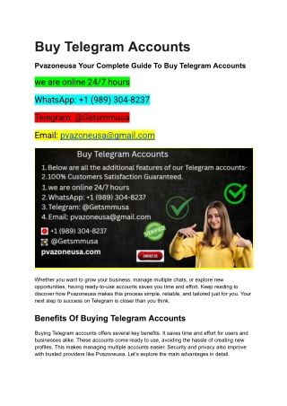 "Top Telegram Accounts for Sale: Unlock Opportunities in 2025"