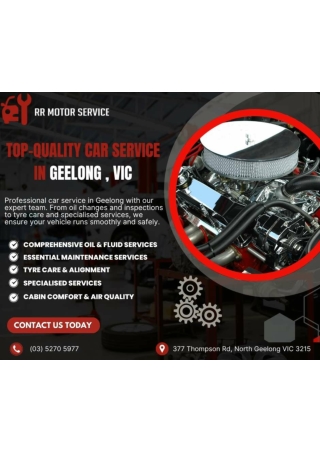 Car Service in Geelong – RR Motor Service