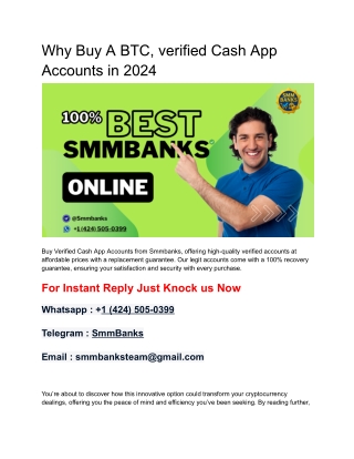 How To Buy verified BTC Cash App Accounts in 2016-2024