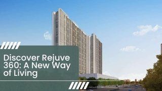 Discover Rejuve 360 A New Way of Living