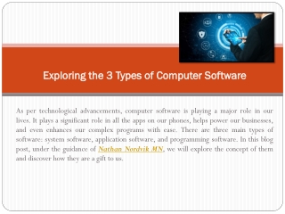 Exploring the 3 Types of Computer Software