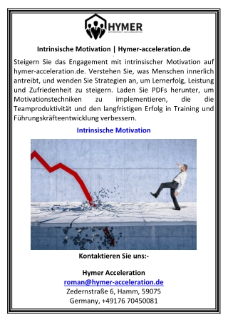 Intrinsische Motivation  Hymer-acceleration.de