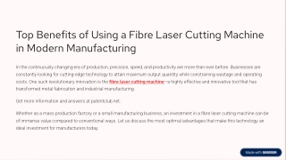 Top-Benefits-of-Using-a-Fibre-Laser-Cutting-Machine-in-Modern-Manufacturing