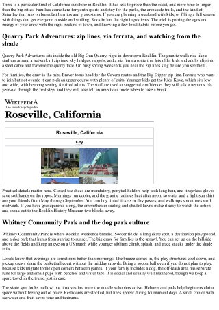 Top 10 Family-Friendly Activities in Rocklin, California