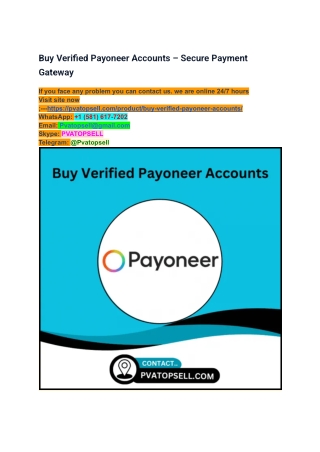 5 Best Website to Buy Verified Payoneer Accounts ...