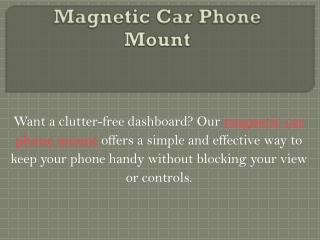 Magnetic Car Phone Mount