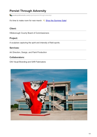 Persist Through Adversity - Hand Painted Artwork