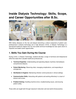 Inside Dialysis Technology_ Skills, Scope, and Career Opportunities