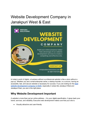 Website development company