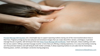 Deep Tissue Massage Gift Certificates