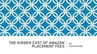 The Hidden Cost of Amazon Placement Fees: How Cost-Effective  - StockandShip.Com