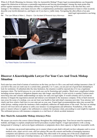 Why Do I Require A Legal Representative After A Vehicle Mishap: 10 Factors