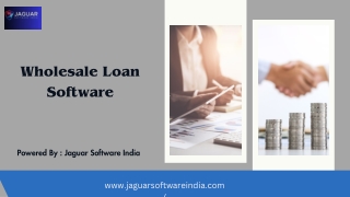 Wholesale Loan Software with Compliance & Reporting