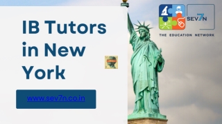 IB Tutors in New York - Best Online IB Tutors - Sev7n