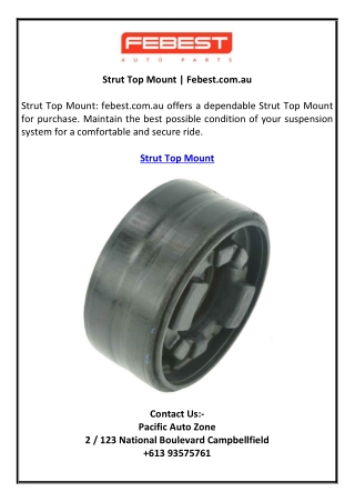 Strut Top Mount | Febest.com.au