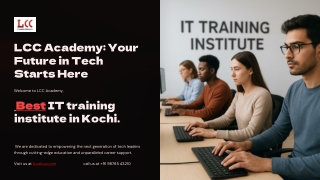 Best it training institute in kochi