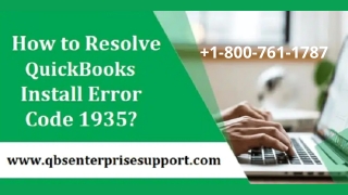 How to Resolve QuickBooks Install Error Code 1935