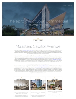 Capitol Commercial Project Sector 62 | Capitol Avenue