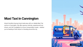 Maxi Taxi in Cannington