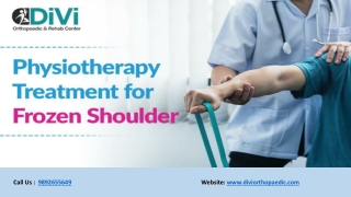 Physiotherapy Treatment for Frozen Shoulder - Divi Orthopaedic