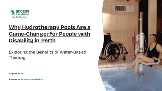 Why Hydrotherapy Access foundation - Pools Are a Game-Changer for People with Disability in Perth