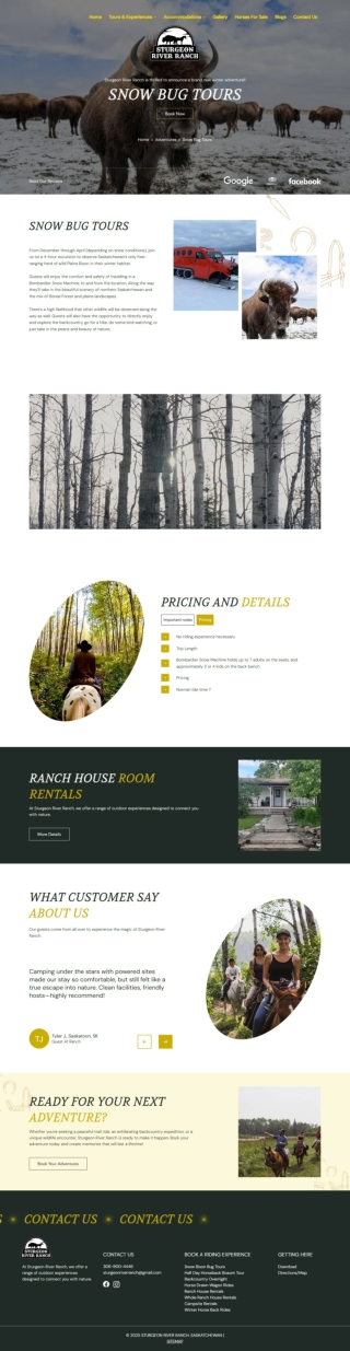 Snow Bug Bison Tours in Saskatoon