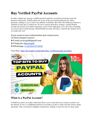 How to Buy Verified PayPal Accounts in 2025: Top 10 Trusted Platforms