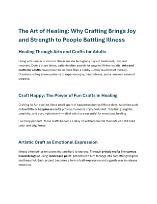 The Art of Healing Why Crafting Brings Joy and Strength to P (1)