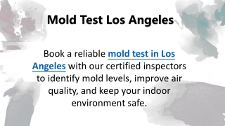 Mold Test Los Angeles