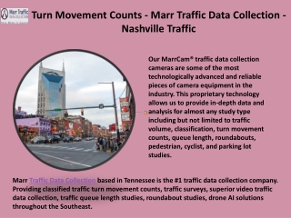 Marr Traffic Data Collection - Turn Movement Counts - traffic data counts