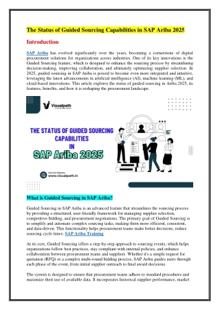 SAP Ariba Training - Best SAP Ariba Institute in Hyderabad - Visualpath