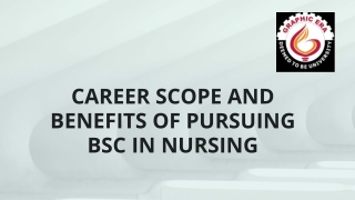 Career Scope and Benefits of Pursuing BSc in Nursing