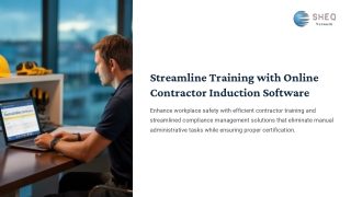 Streamline Training with Online Contractor Induction Software
