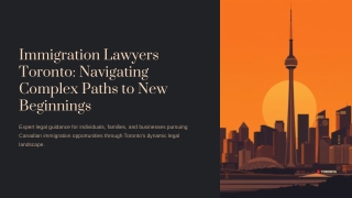 Why Hire Immigration Lawyers in Toronto