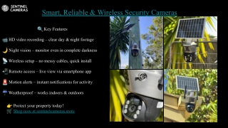 Shop Smart, Reliable & Wireless Security Cameras at Best Prices in Australia
