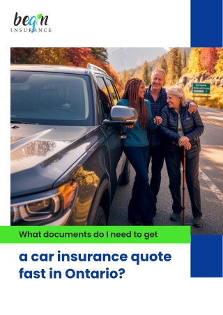 What Documents Do I Need to Get a Car Insurance Quote Fast in Ontario?
