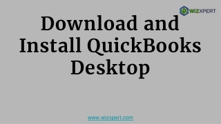 Download and Install QuickBooks Desktop