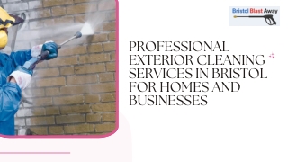 Professional Exterior Cleaning Services In Bristol For Homes And Businesses