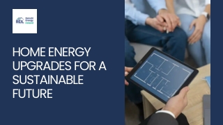 Home Energy Upgrades for a Sustainable Future