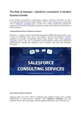 Salesforce Consultants