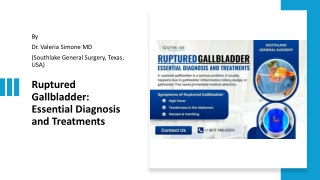 Ruptured Gallbladder Essential Diagnosis and Treatments