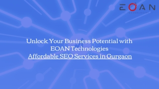 Affordable SEO Services in Gurgaon – Eoan Technologies | Top SEO Company Near Yo