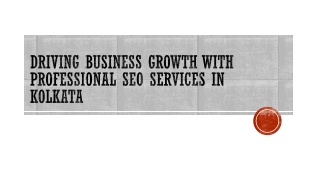 Driving Business Growth with Professional SEO Services in