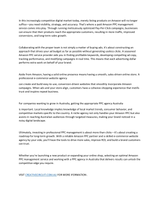 BOOST YOUR SALES ON AMAZON WITH CREATIVECIRCUIT